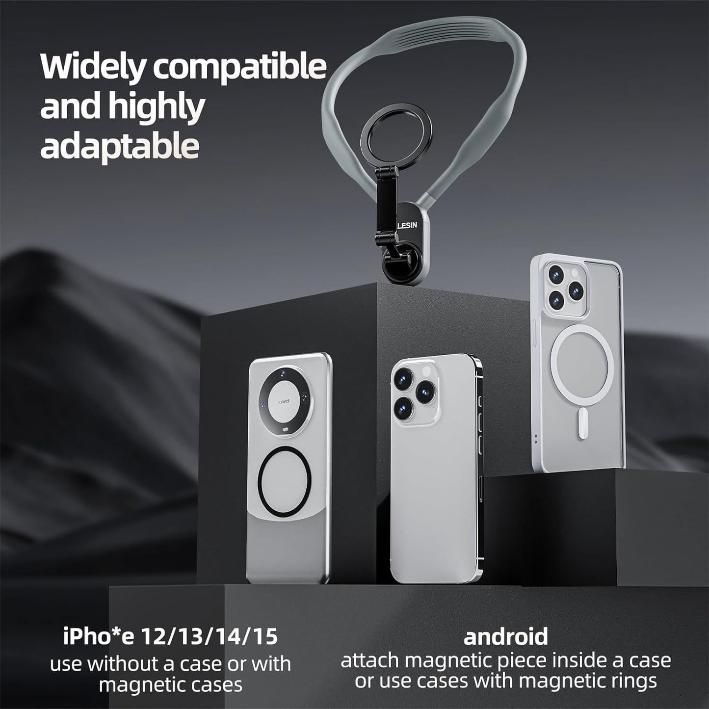 TELESIN Magnetic Neck Mount for Phones