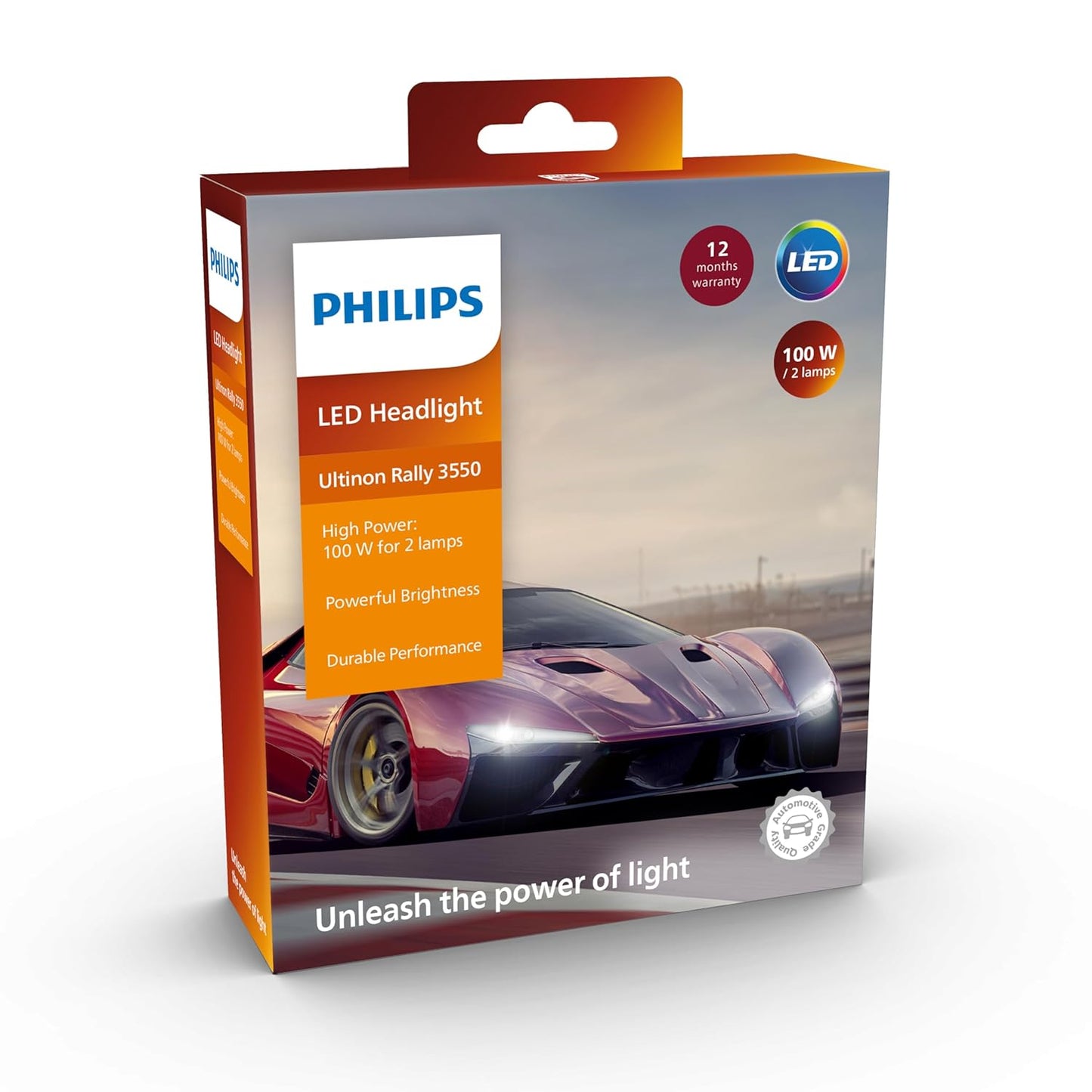 PHILIPS LED HEADLIGHT ULTINON RALLY 3550