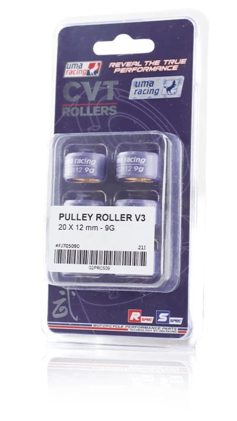 UMA RACING CLUTCH CVT PULLEY ROLLER V3 20 X 12 AEROX 155 ( V3 20 X 12 9G 02PR0509 )