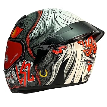 LS2 Helmets - FF352 Rookie - Fizzle BLACK RED