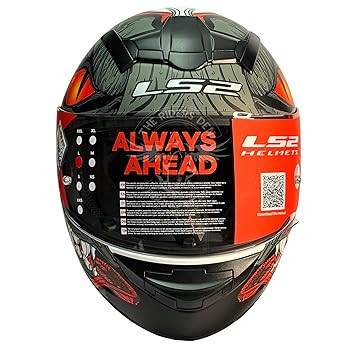 LS2 Helmets - FF352 Rookie - Fizzle BLACK RED