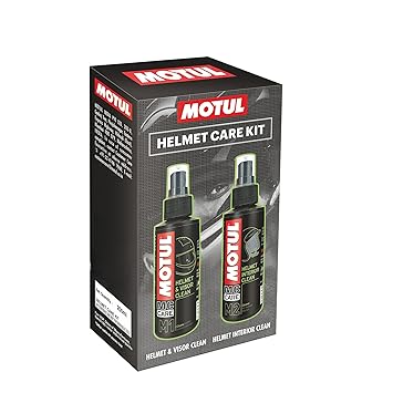 Motul Helmet Care Kit -Helmet Visor & Interior Cleaner Spray with Bactericide Sanitizer
