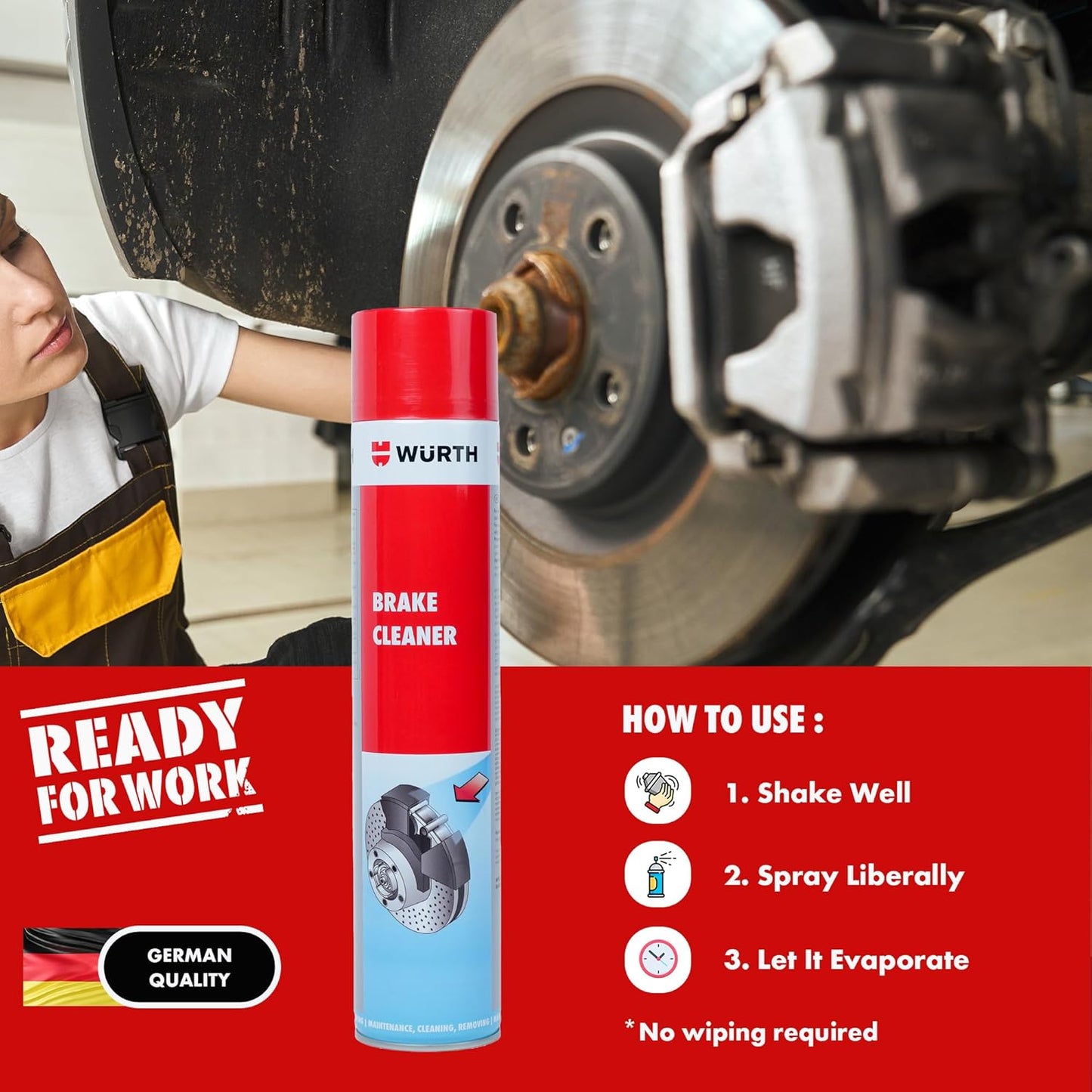 WURTH BRAKE CLEANER (100ML)