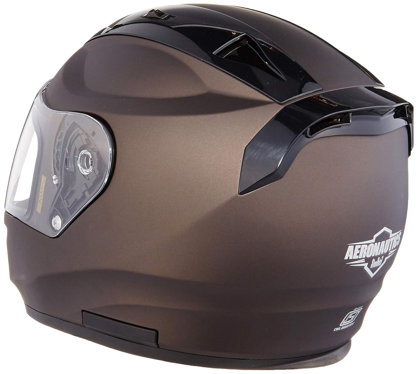 Steelbird SA-1 Aeronautics Full Face Helmet Matt Brown
