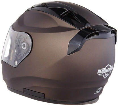 Steelbird SA-1 Aeronautics Full Face Helmet Matt Brown