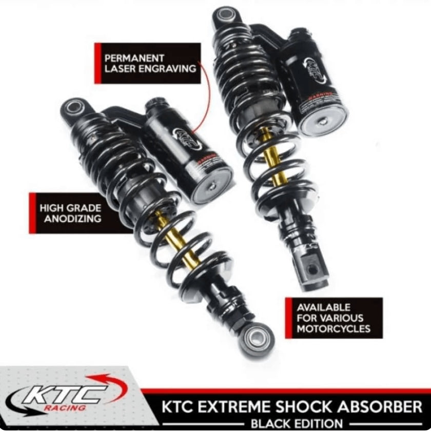 YAMAHA AEROX ACCESSORIES YAMAHA AEROX REAR SHOCK ABSORBER 305MM BLACK