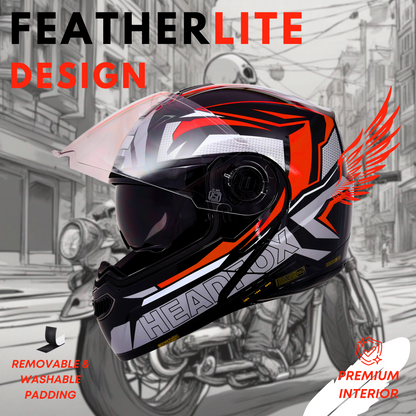 NF2 METRO GLOSS GREY FLIP-UP DOUBLE VISOR HELMET