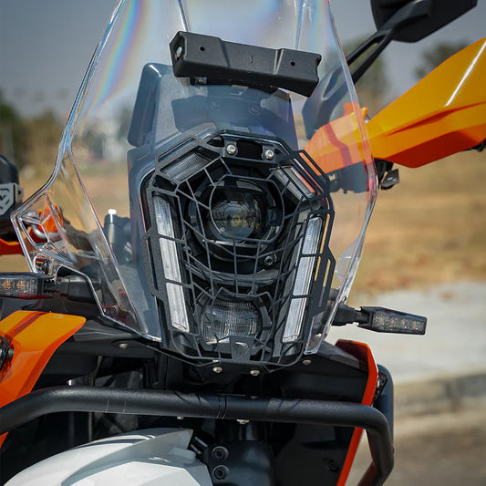 HEADLIGHT GUARD SPIDER VERISON FOR KTM 390 Adventure/Adventure X