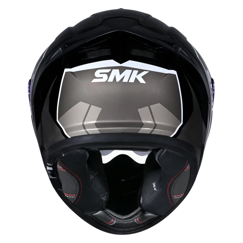 SMK Typhoon Aerot Matt Black Grey (MA266) Helmet