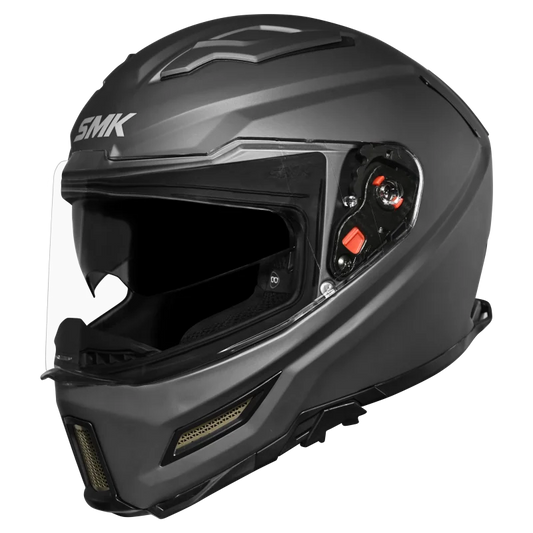 SMK Agnar Solid Gloss Black (GL200) Helmet