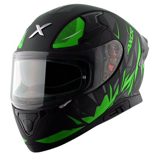 Apex Hunter Helmet DULL BLACK NEON GREEN