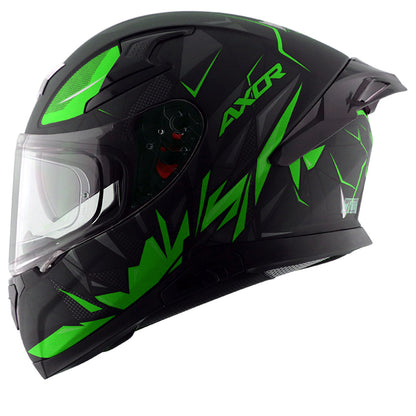 Apex Hunter Helmet DULL BLACK NEON GREEN