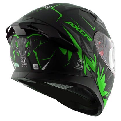 Apex Hunter Helmet DULL BLACK NEON GREEN