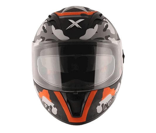 AXOR Street Camo Dull Black Orange Helmet
