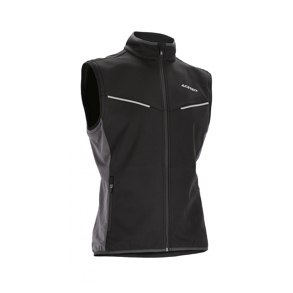 Softshell Track Jacket - Black/Grey