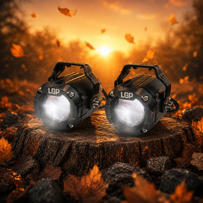LGP DK150S 70W LED Spotlight for Motorcycles – 7200 Lumens Auxiliary Driving Light, IP68 Waterproof