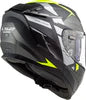 LS2 FF327 Challenger Allert Titanium Matt Hi Viz Yellow Helmet