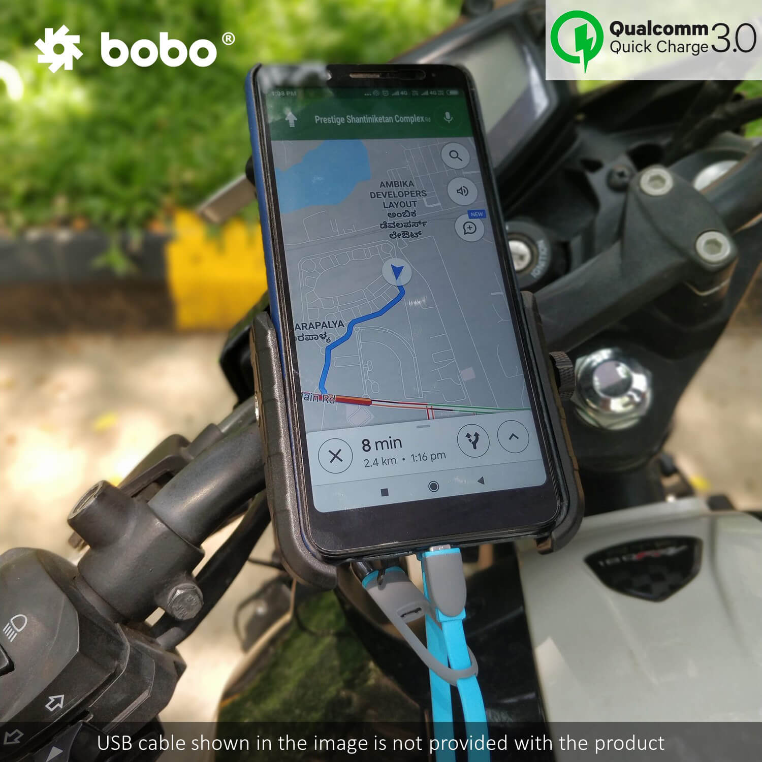 BOBO PHONE HOLDER BM1 WITH CHARGER