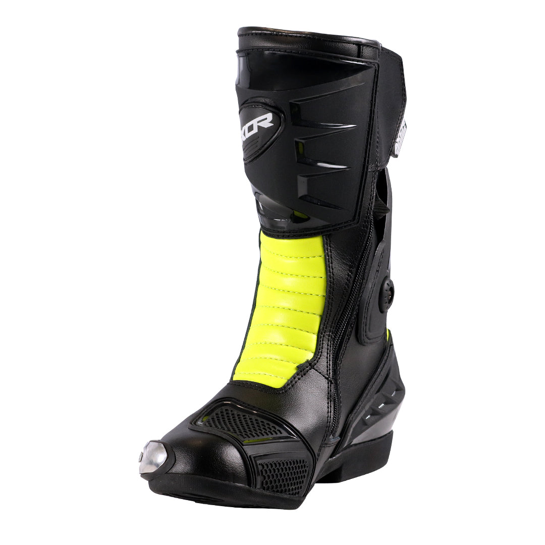 Axor Slipstream Riding Boots BLACK NEON GREEN