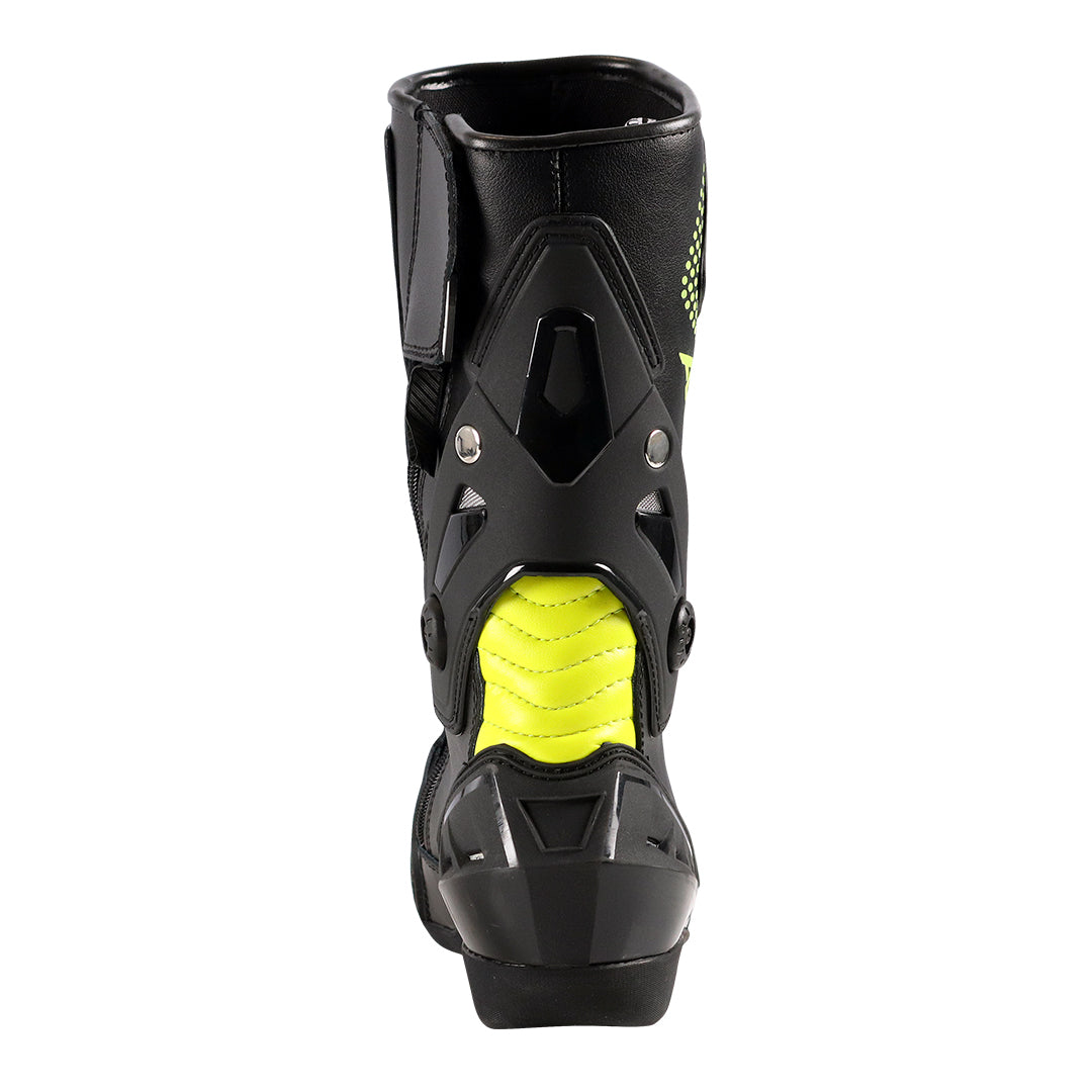 Axor Slipstream Riding Boots BLACK NEON GREEN