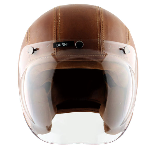 Axor Retro Jet Leather Helmet BURNTCAMEL BROWN