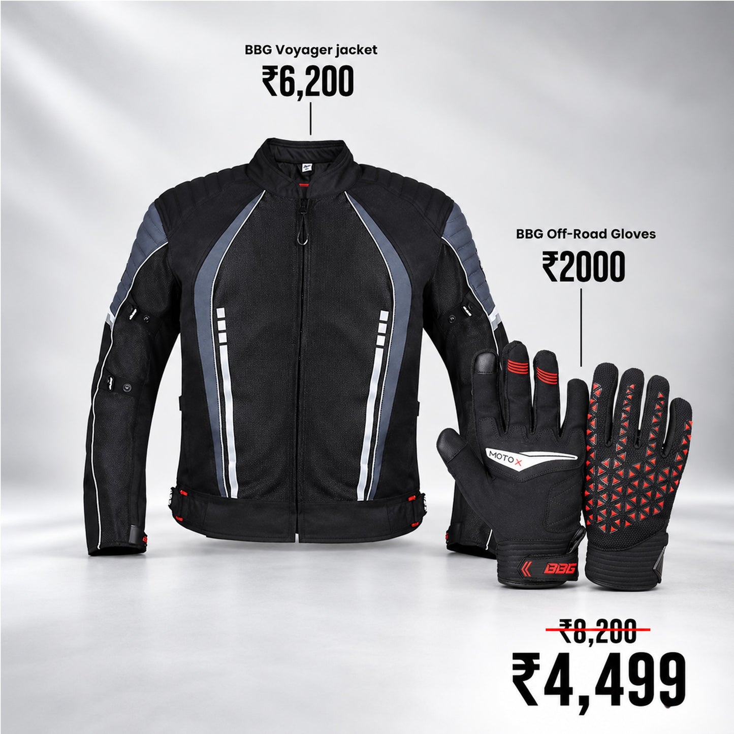 BBG VOYAGER + OFF-ROAD GLOVES COMBO