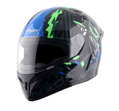 Vega Voyager Killer Full Face Helmet With Spoiler