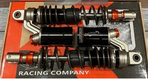 YAMAHA AEROX ACCESSORIES YAMAHA AEROX REAR SHOCK ABSORBER 305MM TITANIUM