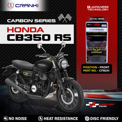 Carbon Brake Pads For Honda CB350 RS - Front - CFB241 - 1 Set