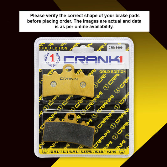 Ceramic Brake Pads For Ultraviolette F77 - Front - CRM8609 - 1 Set