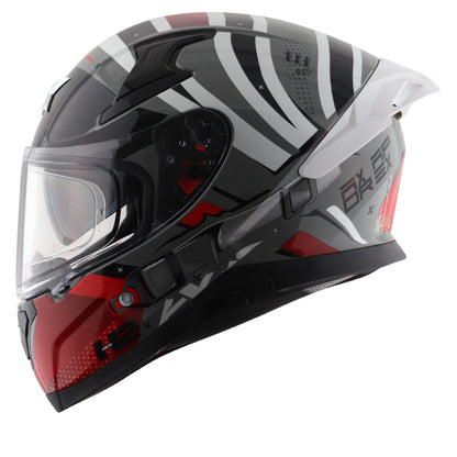 Apex Hex2 Helmet Dull Cool Grey Red
