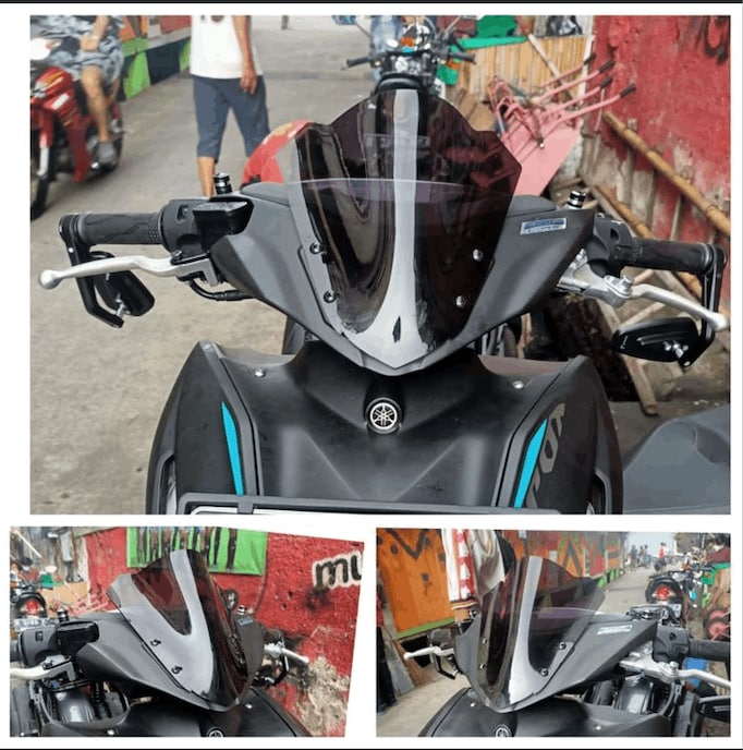 YAMAHA AEROX ACCESSORIES INDIA YAMAHA AEROX WINDSHIELD VISOR GLASS BUBBLE TYPE