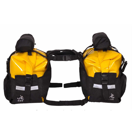 DIRTSACK FROGMAN WATERPROOF BLACK YELLOW SADDLE BAG