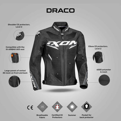 Draco Jacket - Black/White