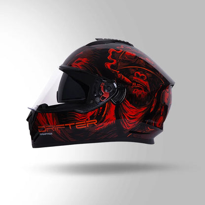 DRIFTER D3 RAMPAGE DECOR BLACK & RED GLOSSY