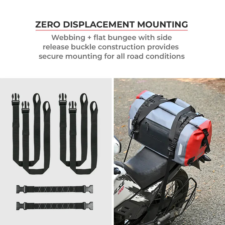 ViaTerra DryBag 55L - 100% Waterproof Motorcycle Tailbag (Universal)