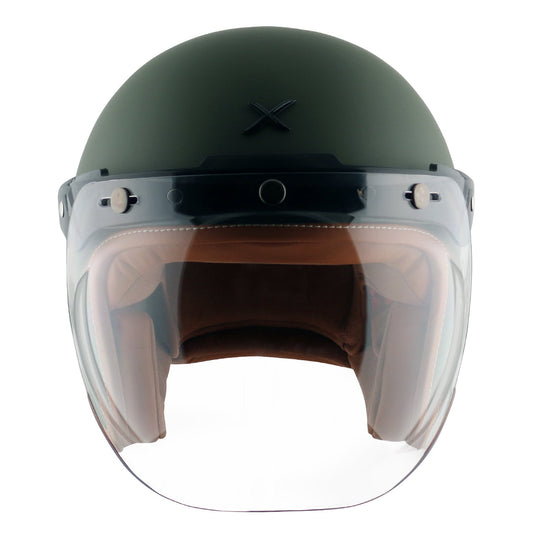 Axor Retro Jet Helmet Dull Battle Green