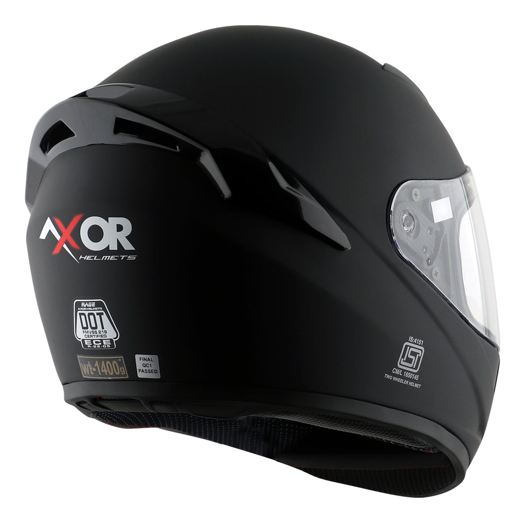 Axor Rage Solid Helmet Dull Black
