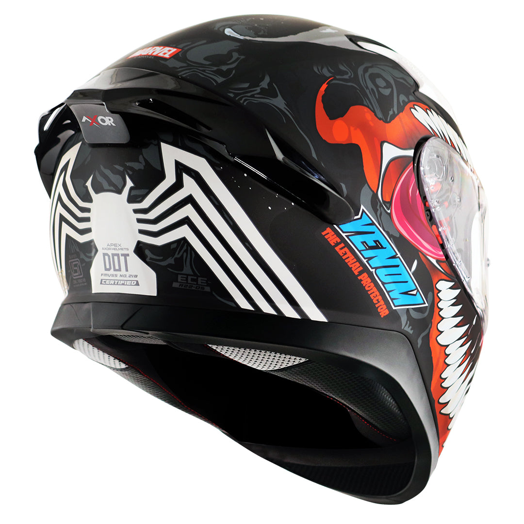 Apex Marvel Venom Helmet Dull Black Red