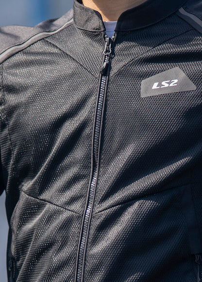 LS2 BREEZE JACKET - BLACK - CE CLASS A CERTIFIED JACKET