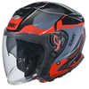 SMK GTJ Escape Black Red Grey Matt (MA236) Helmet