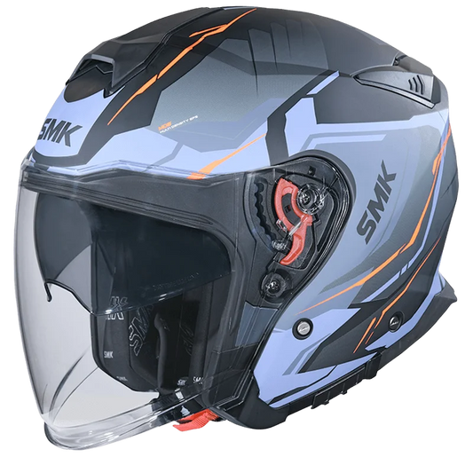 SMK GTJ ESCAPE (MA 257) Matt Black Blue Orange