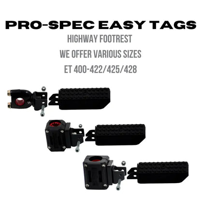 PRO-SPEC FOOTPEGS ET400-422/425/428