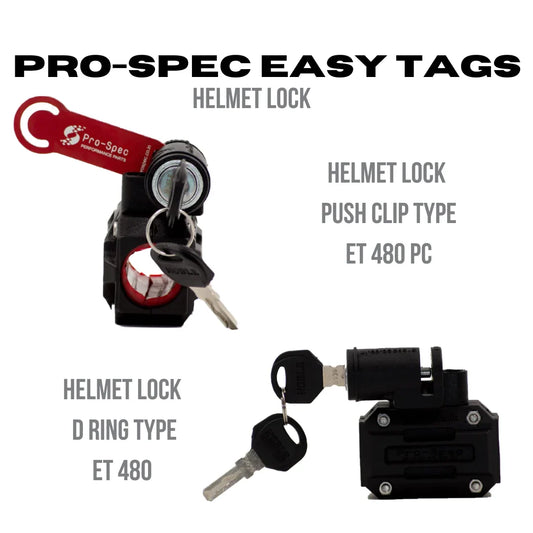 PRO-SPEC ET 480-PC BM- Easy Tag Helmet Lock With Base Mount