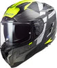 LS2 FF327 Challenger Allert Titanium Matt Hi Viz Yellow Helmet