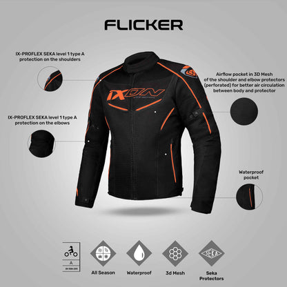 Flicker - Black/Orange