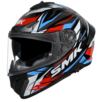 SMK Typhoon Rival(GL213)  Gloss black white Red