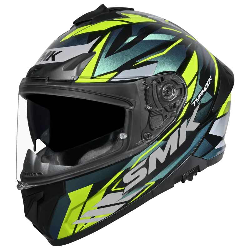 SMK Typhoon RIVAL GL-254C GLOSS BLACK BLUE YELLOW