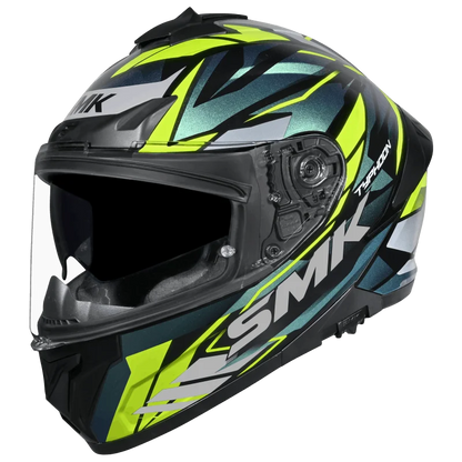 SMK Typhoon RIVAL GL-254C GLOSS BLACK BLUE YELLOW