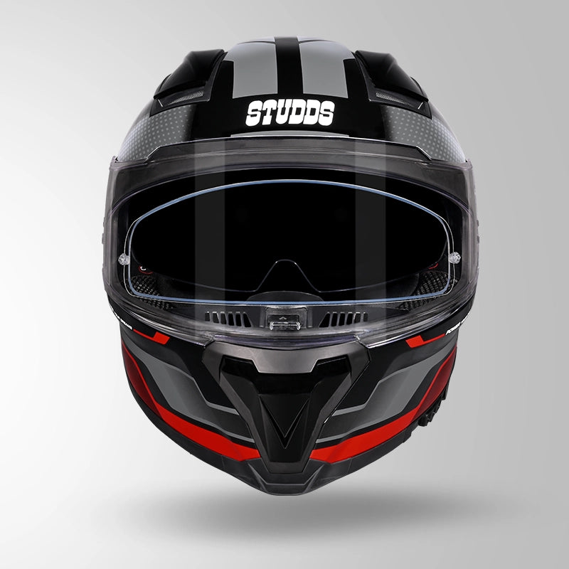 HELIOS D1 ASPHALT MATT BLACK / GREY & RED